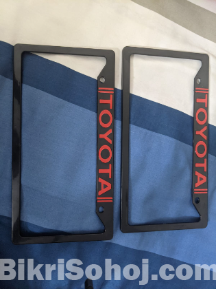 Toyota number plate frame